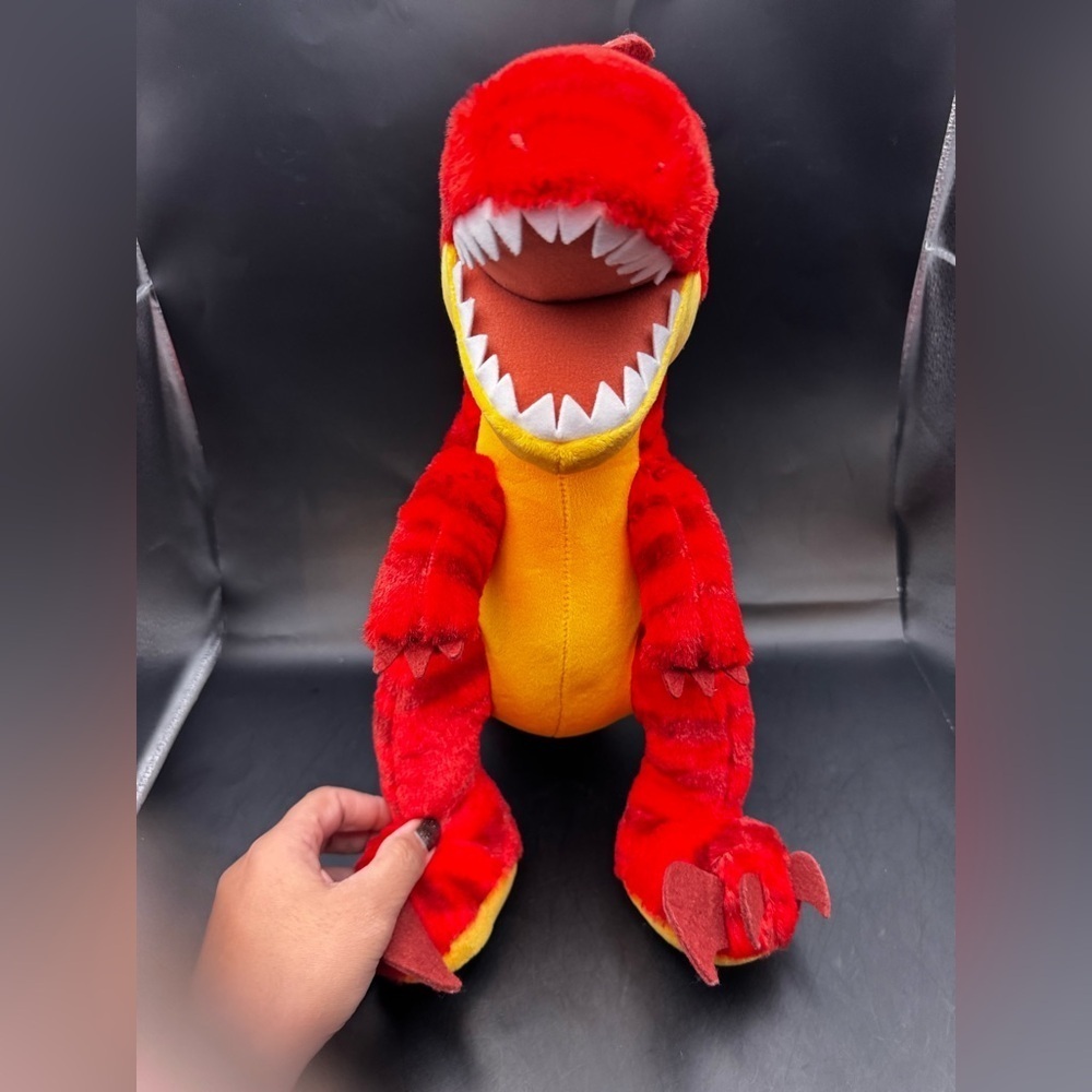 Build A Bear Workshop Red Dinosaur Velociraptor Raptor Plush 2022